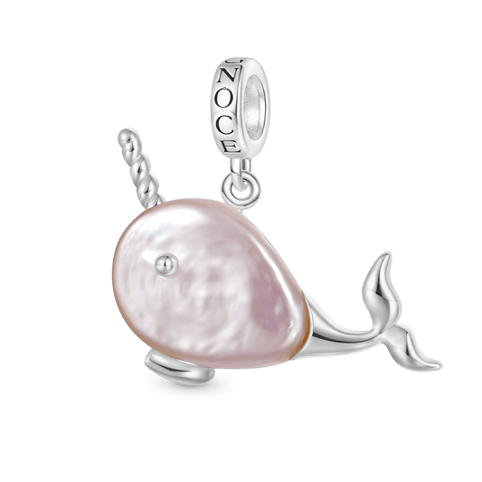 Gnoce Irregular Pearl Narwhal Pendant Dangle Charm_1