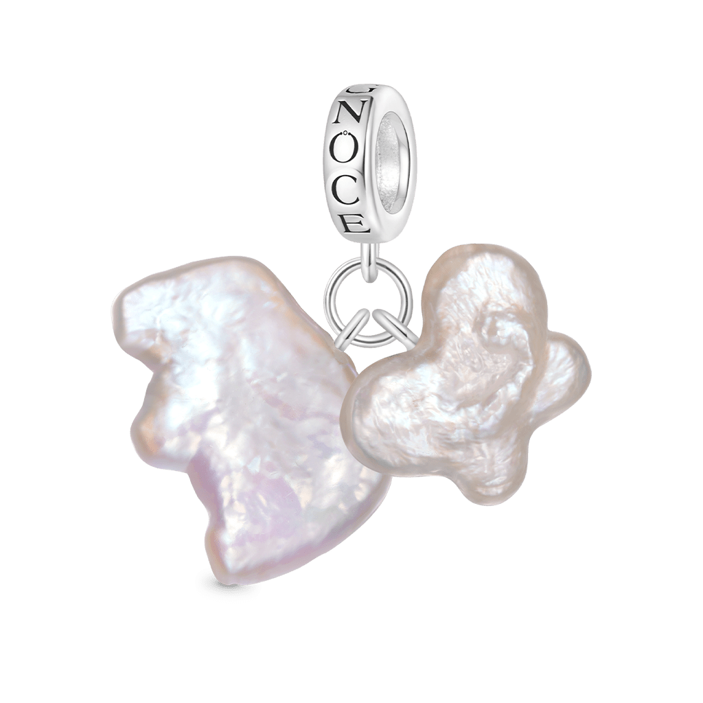 Gnoce Natural Butterfly Small Animal Pearls Pendant Dangle Charm_1