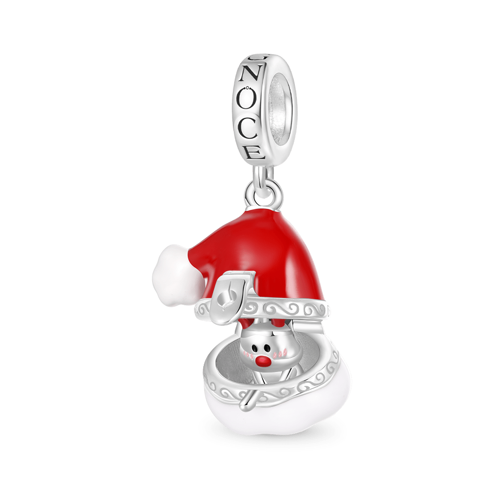 Gnoce Openable Santa Hat Elk Pendant Dangle Charm_2