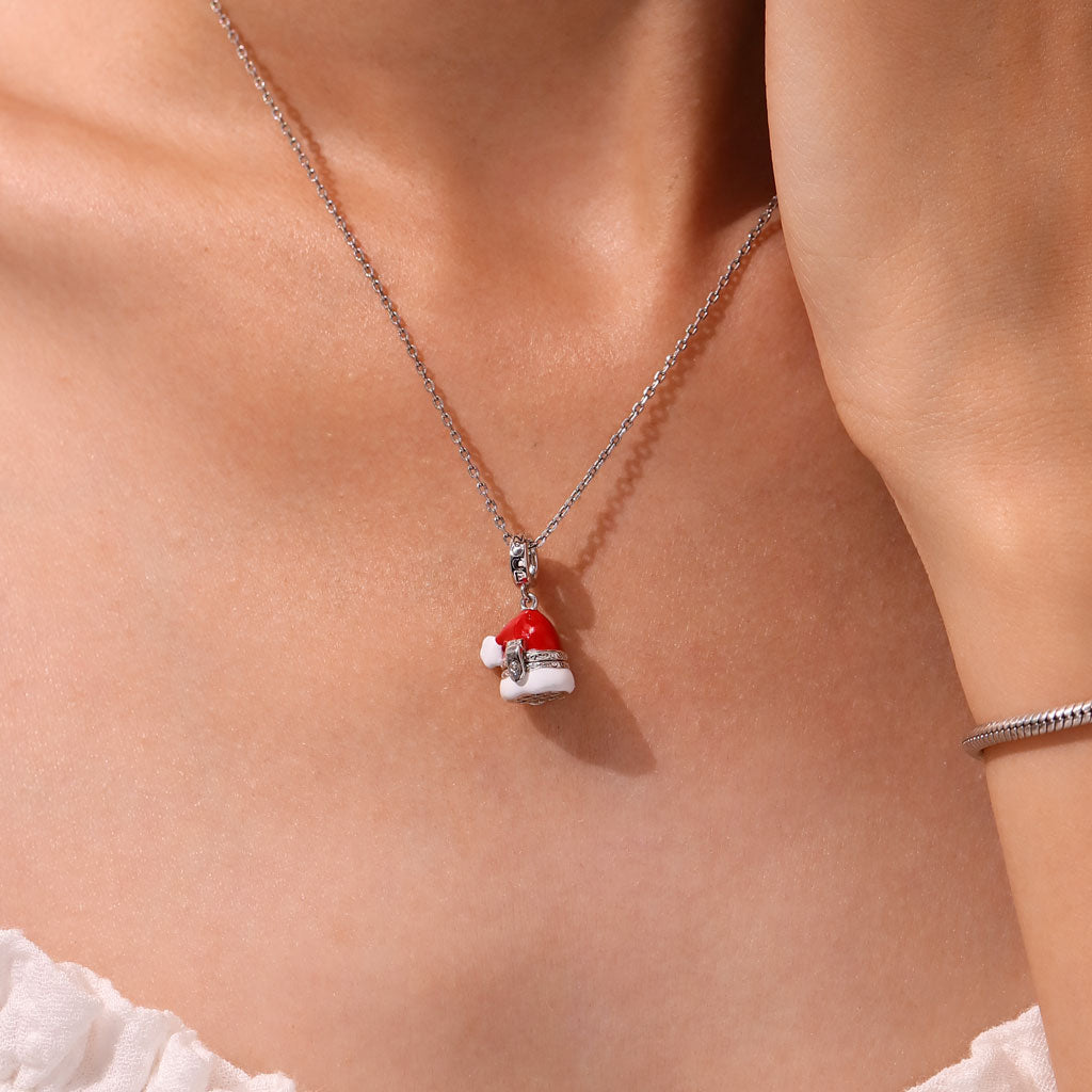 Gnoce Openable Santa Hat Elk Pendant Dangle Charm_6