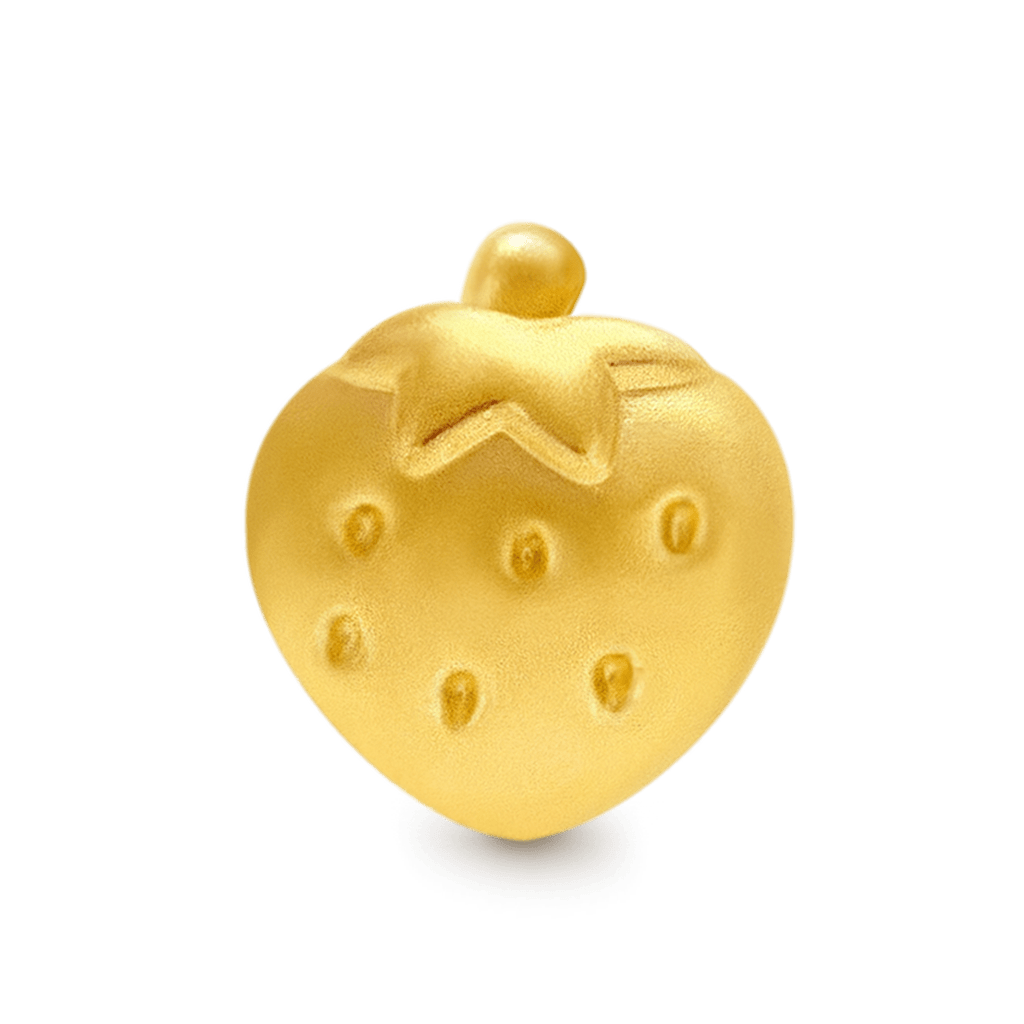 Gnoce Gold Little Strawberry Charm_1