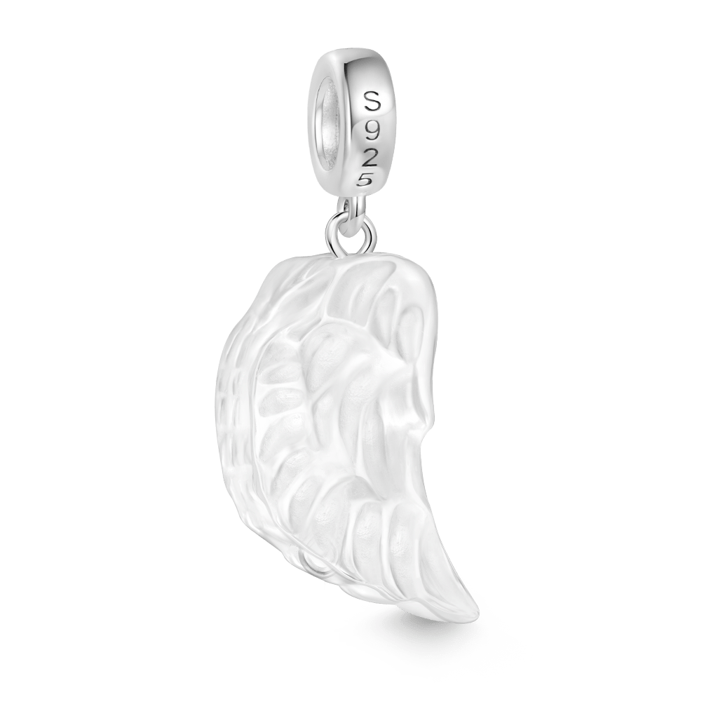 Gnoce Natural Clear Crystal Wings Pendant Dangle Charm_2
