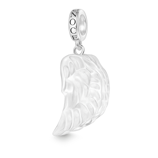 Gnoce Natural Clear Crystal Wings Pendant Dangle Charm_1