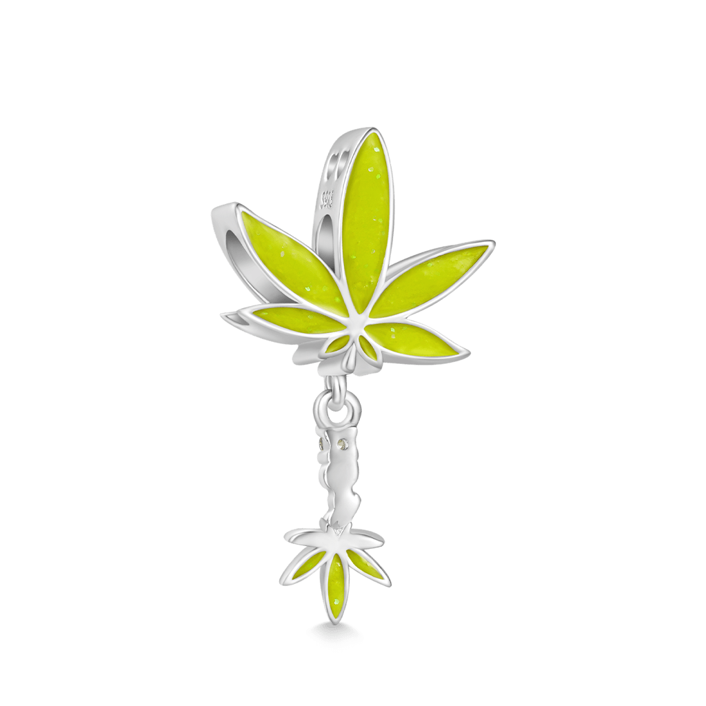 Gnoce Green Plant Pot Leaf Charm_2