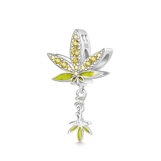 Gnoce Green Plant Pot Leaf Charm_1