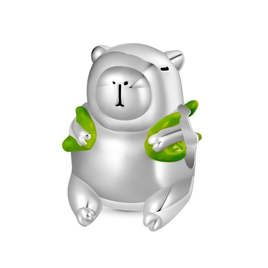 Gnoce Cute Capybara Carrying Turtle Backpack Charm_1