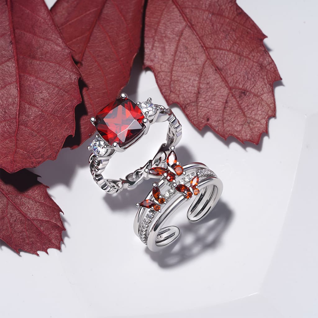 Gnoce Elegant Birthstone Butterfly Open Ring_4