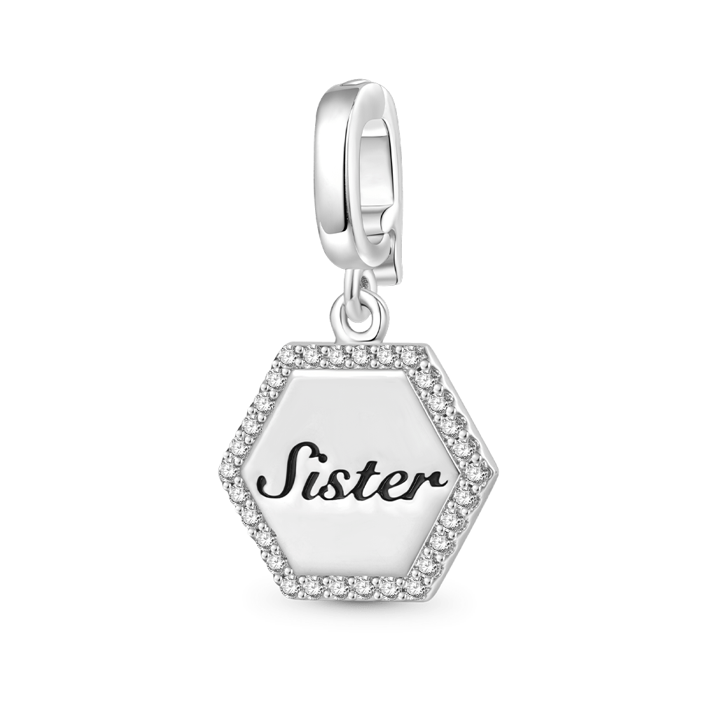 Gnoce Hexagon Sister Family Clasp Clusters Charm_1