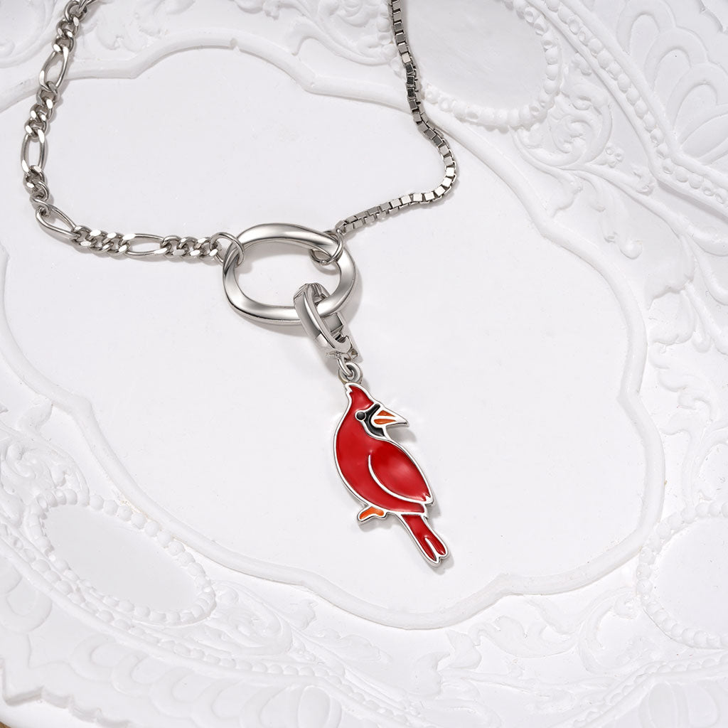 Gnoce Red Parrot Clasp Clusters Charm_3