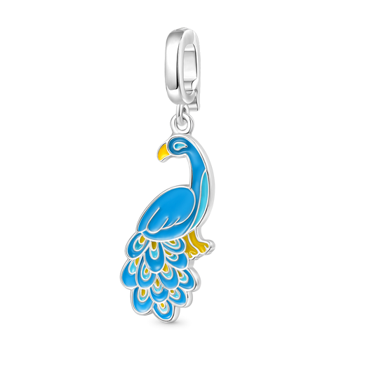 Gnoce Peacock Spreads Its Tail Clasp Clusters Charm_1