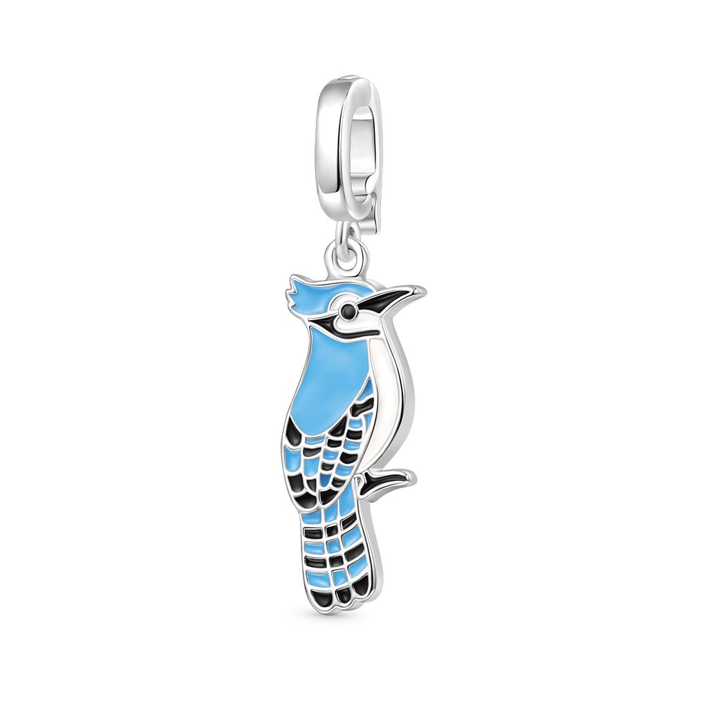 Gnoce Blue Black Jay Clasp Clusters Charm_1
