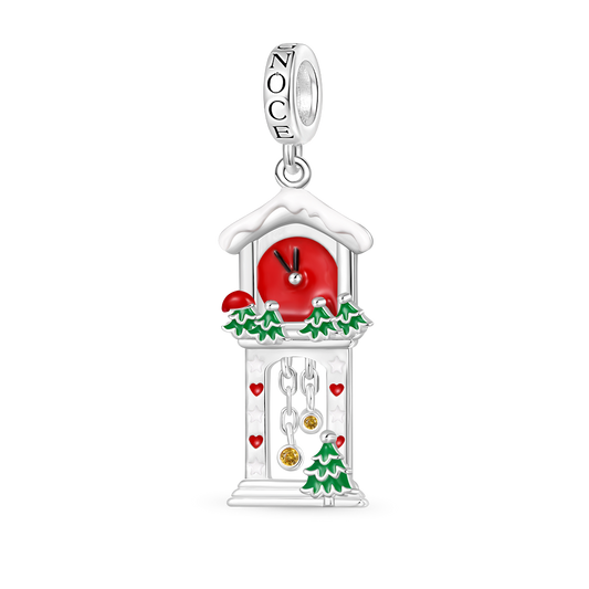 Gnoce Christmas Pendulum Clock Pendant Dangle Charm_1