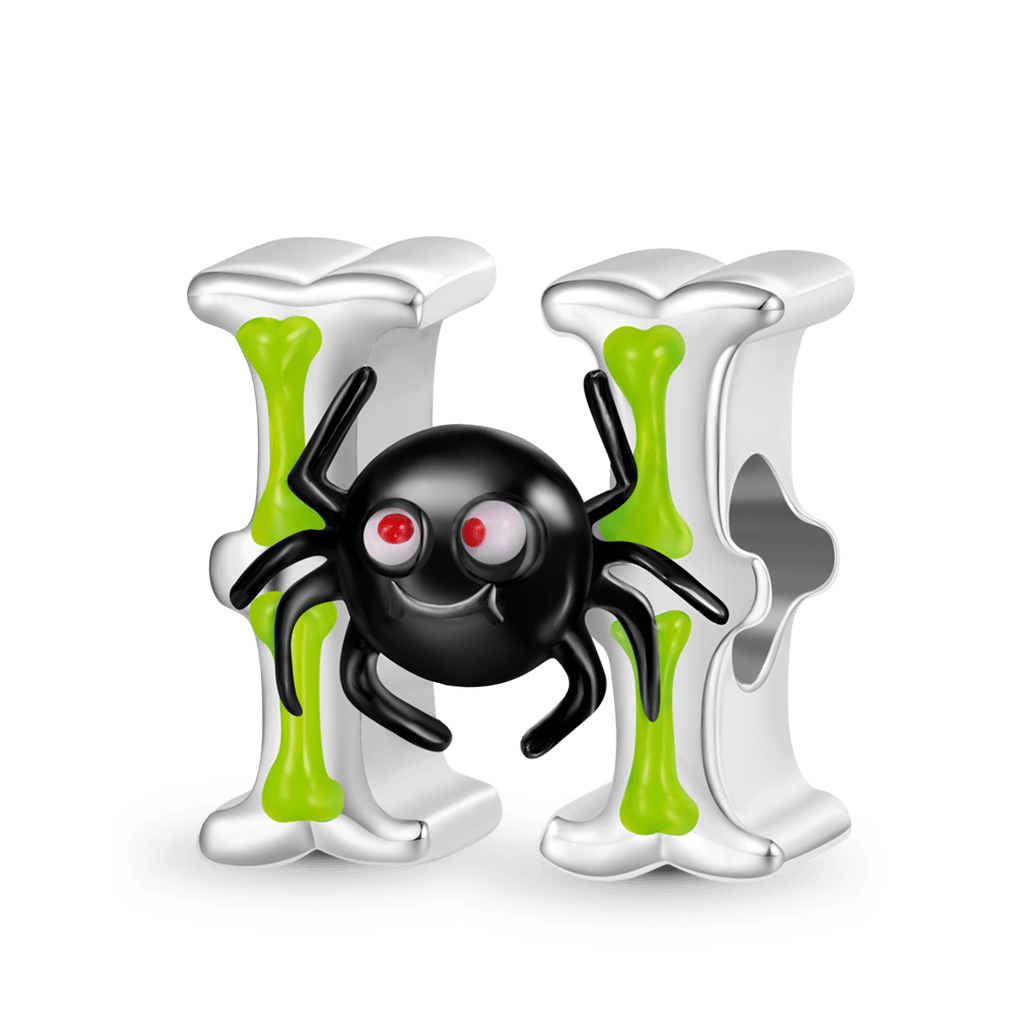 Gnoce Halloween Horror Elements Personalized Initial Letter Charm_1