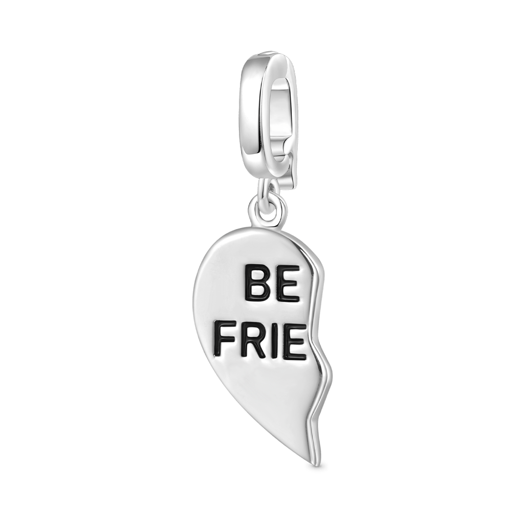 Gnoce Best Friend Left Heart Clasp Clusters Charm_1