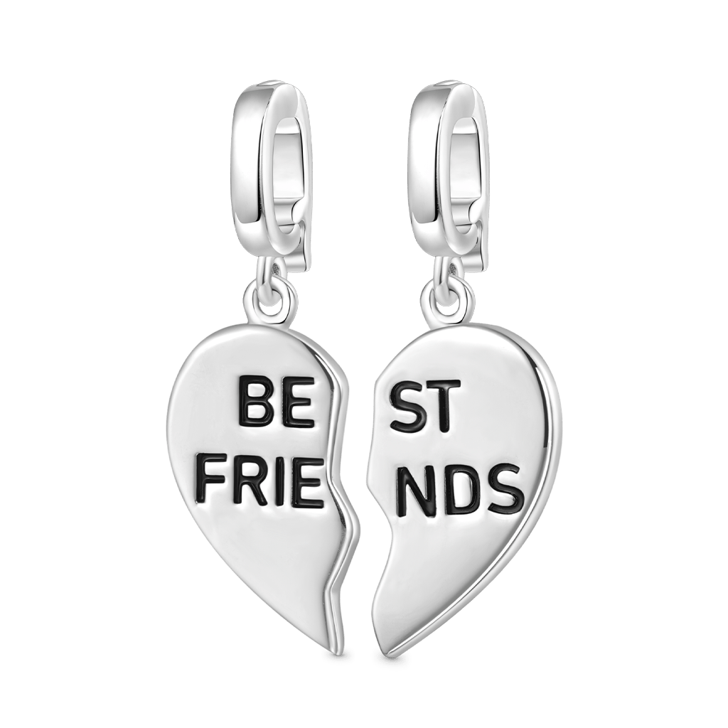 Gnoce Best Friend Left Heart Clasp Clusters Charm_3
