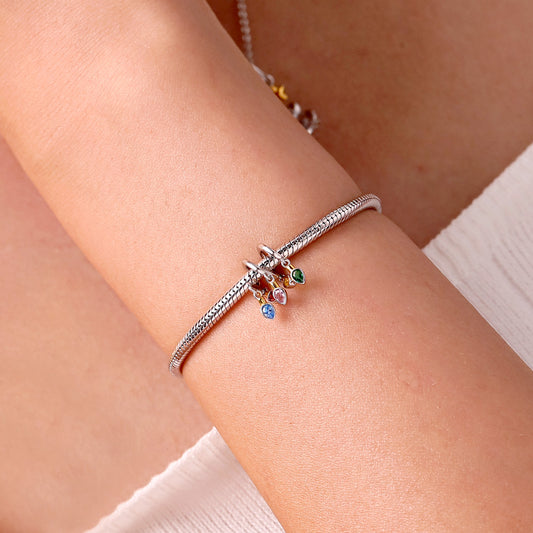 Gnoce Christmas Candle Pear Birthstone Lights Charm_7