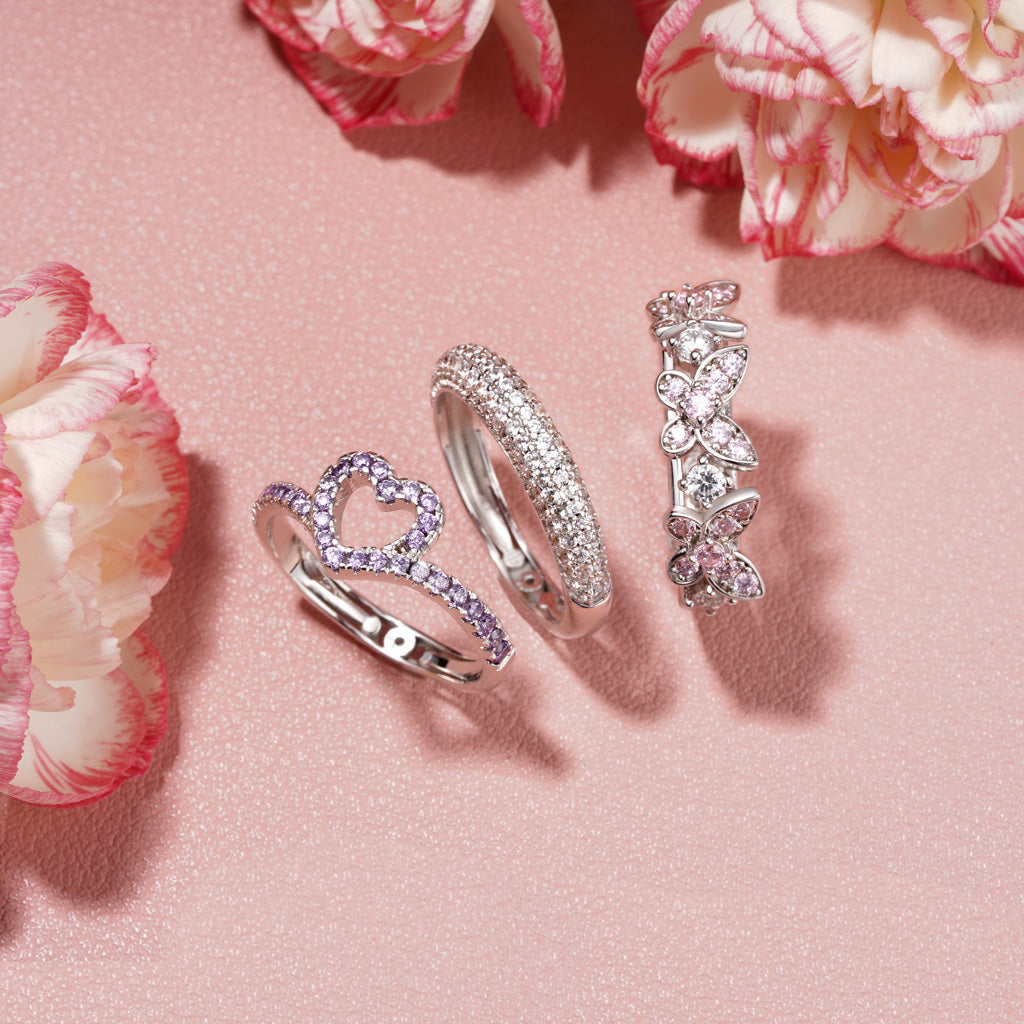 Gnoce Brilliant Butterfly Birthstone Ring_3