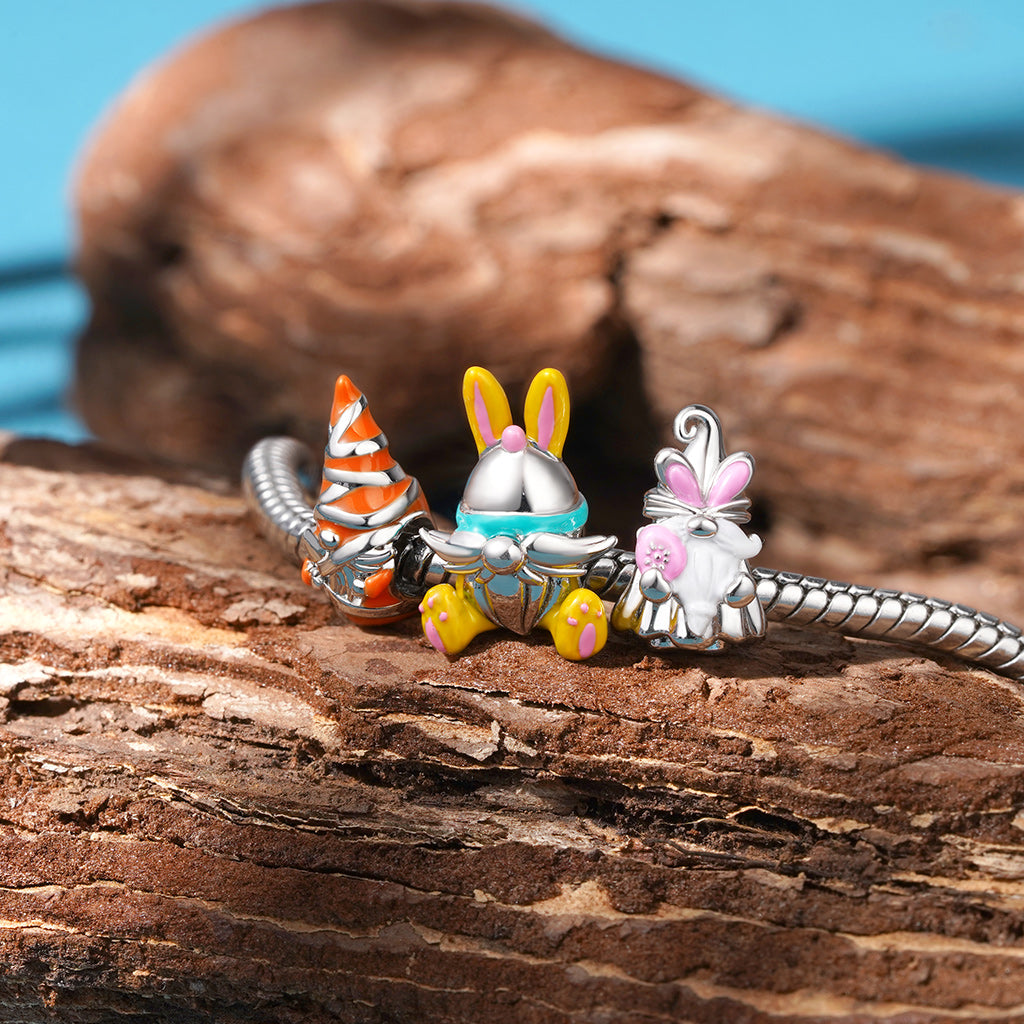 Gnoce Cute Easter Bunny Gnome Charm_3