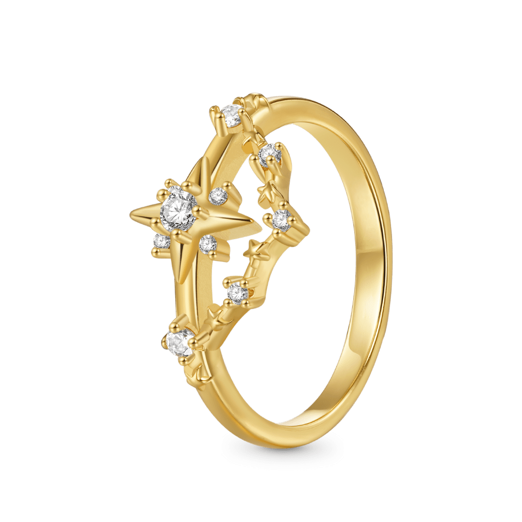 Gnoce 18K Gold Plated Astra Diamond Ring_2