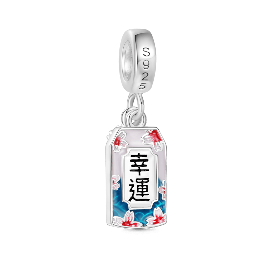 Gnoce Lucky Amulet Ukiyo-e Cherry Blossom Pendant Dangle Charm_2