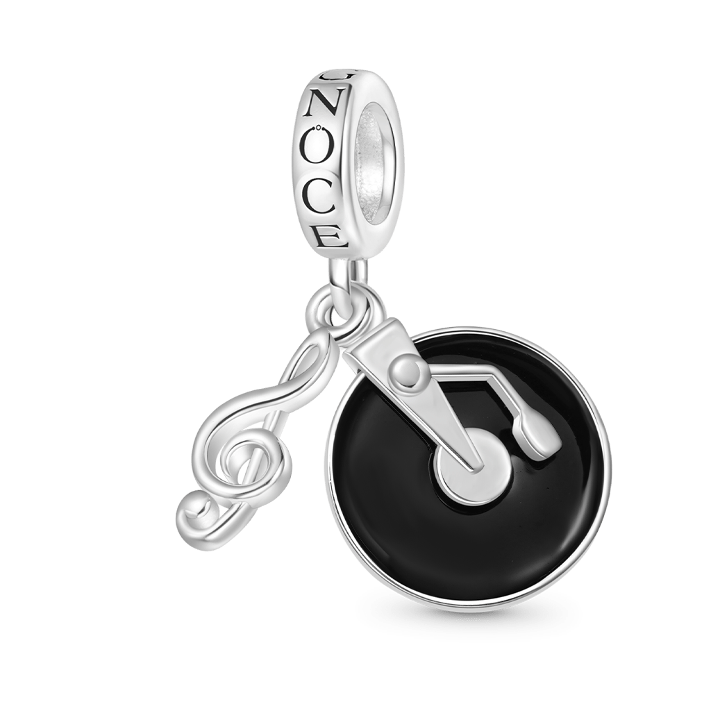 Gnoce Vintage Vinyl Disc Music Pendant Dangle Charm_1