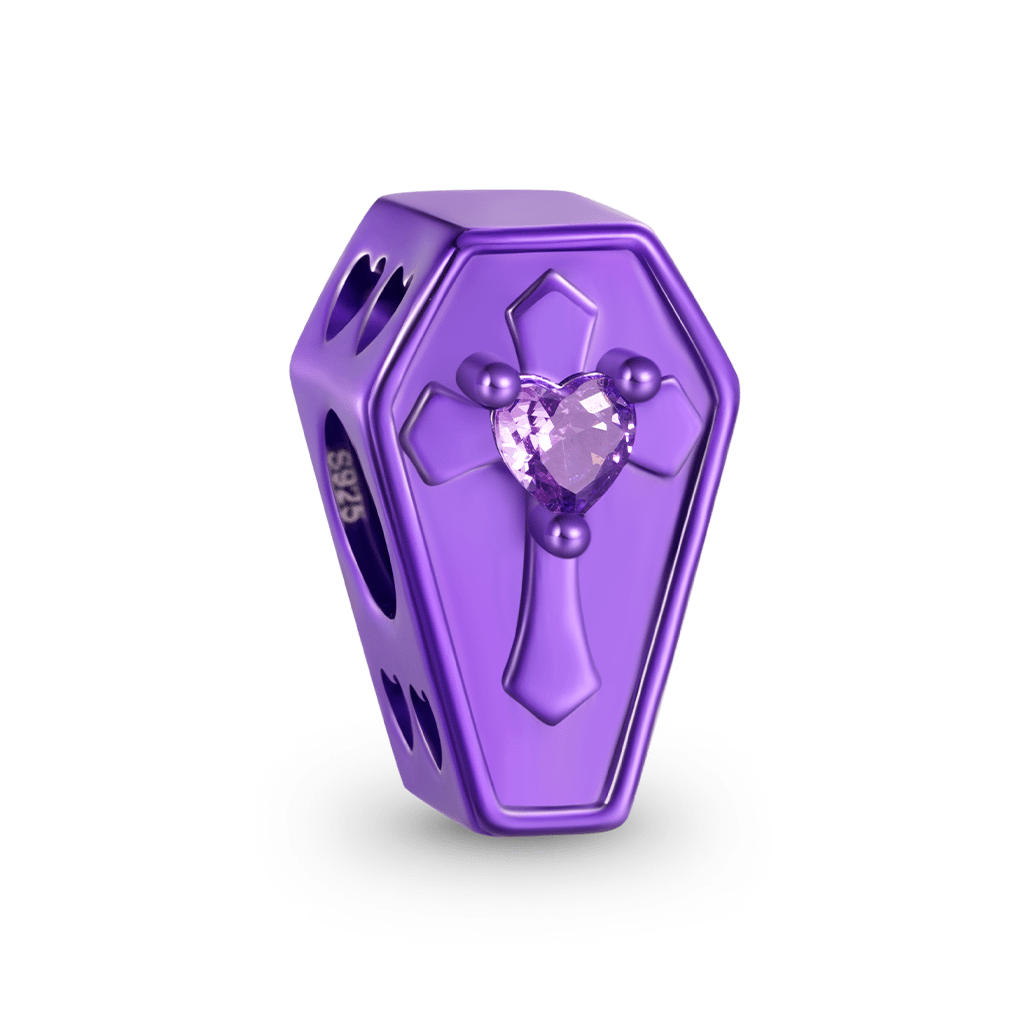 Gnoce Halloween Candy Purple Coffin Charm_2