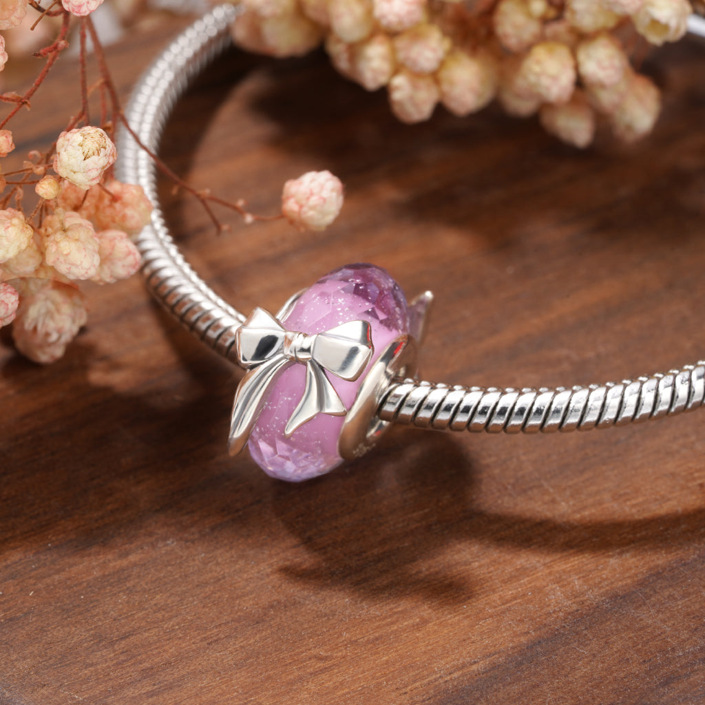 Gnoce Sweet Pink Bow Charm_3