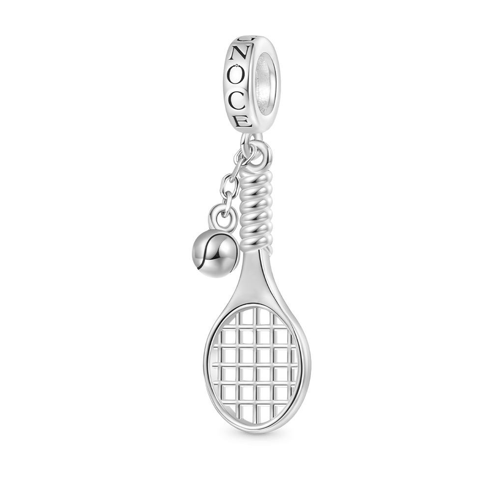 Gnoce Sports Tennis Racket and Ball Pendant Dangle Charm_1