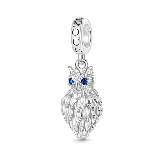 Gnoce Hollow Owl Wings Light Shadow Pendant Dangle Charm_1
