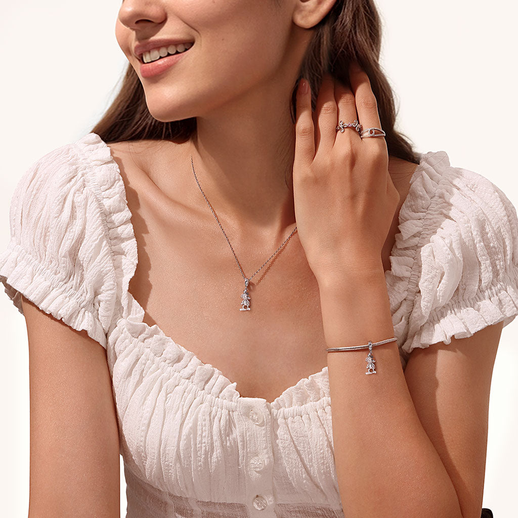 Gnoce Brainy Smurf Pendant Dangle Charm_4