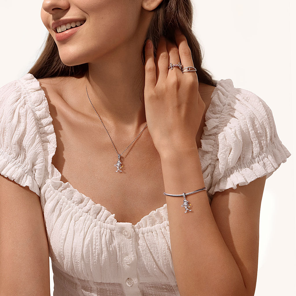 Gnoce Cook Smurf Pendant Dangle Charm_4