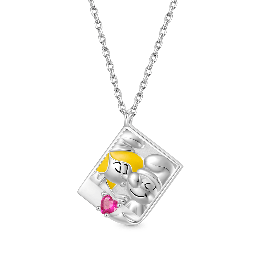 Gnoce Engravable Love Smurfs Necklace_1