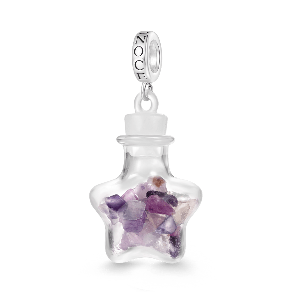 Gnoce Natural Multicolor Crystal Abstract Pendant Dangle Charm_1