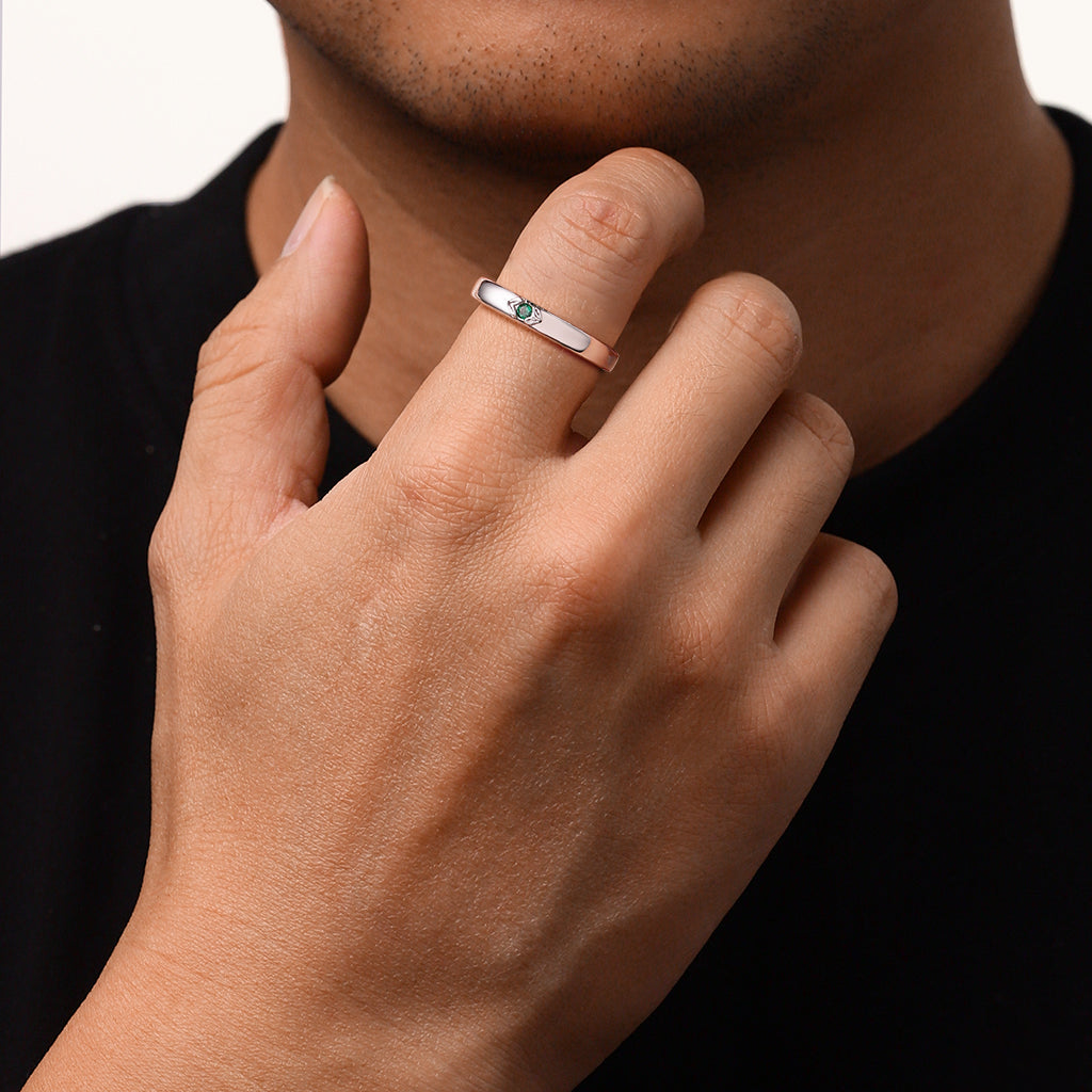 Gnoce Paraíba Tourmaline Men's Band_4