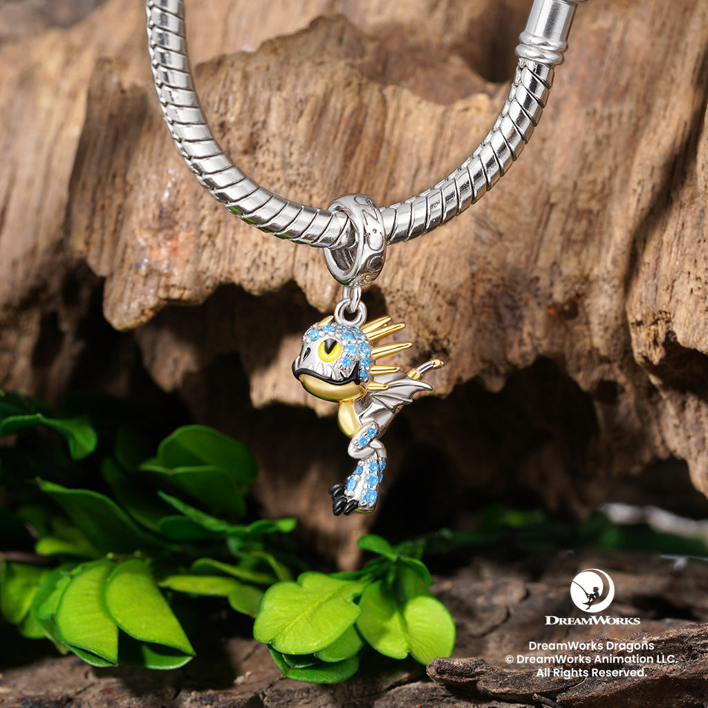 Gnoce Deadly Nadder Dragon Pendant Dangle Charm_3