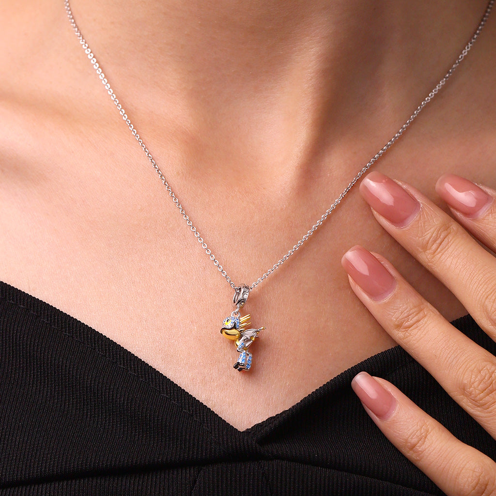 Gnoce Deadly Nadder Dragon Pendant Dangle Charm_5