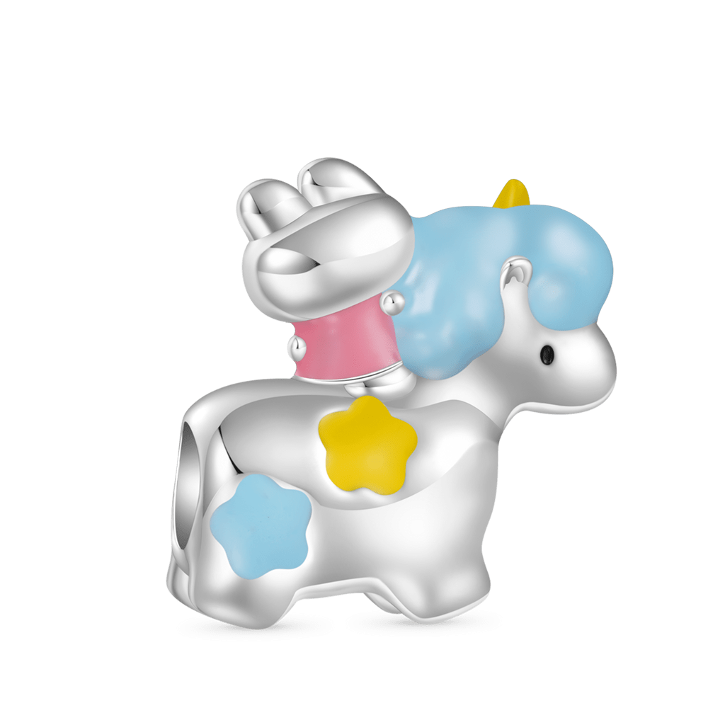 Gnoce Happyyu Bunny-Gumi With Unicorn Charm_2