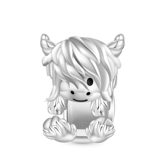 Gnoce Cute Scottish Highland Cow Charm_1