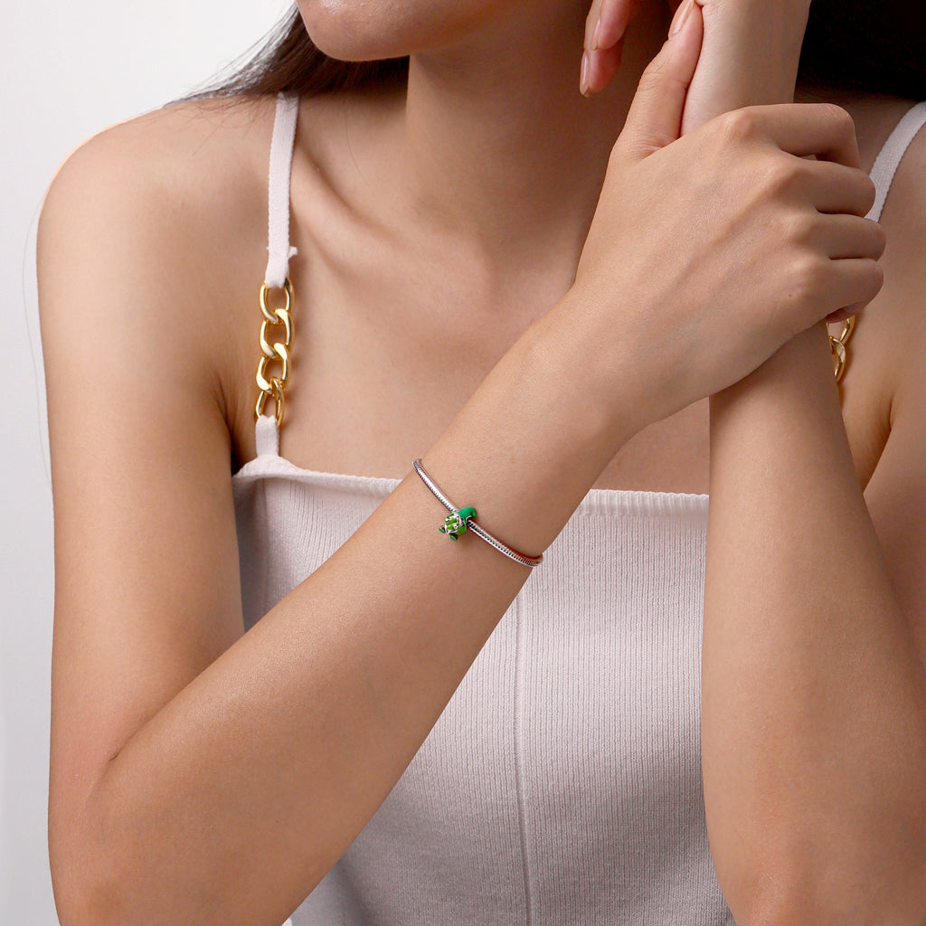 Gnoce Lucky Four-Leaf Clover Gnome Charm_4