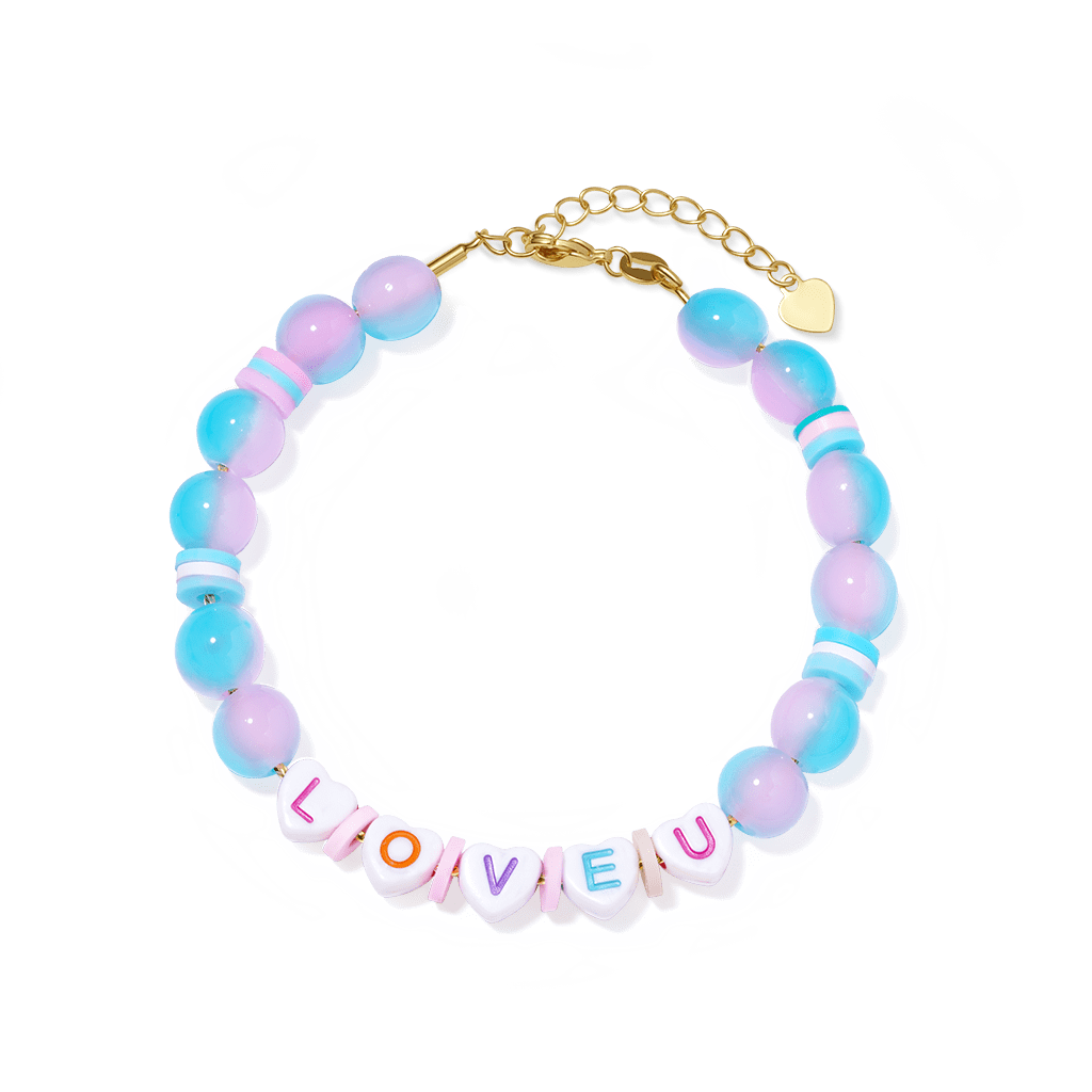 Gnoce Letter DIY Multicolor Beaded Bracelet_1