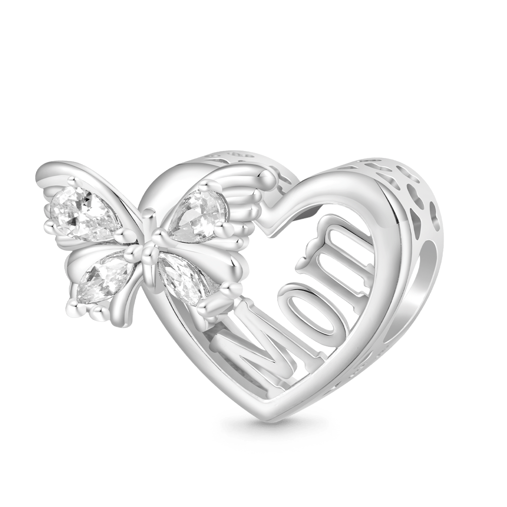 Gnoce Mother's Day Butterfly Heart Charm_1