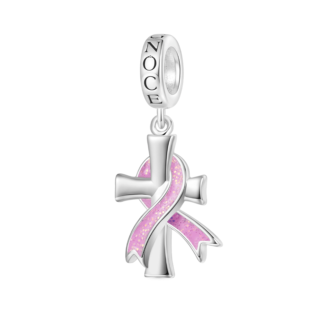 Gnoce Breast Cancer Awareness Pendant Dangle Charm_1
