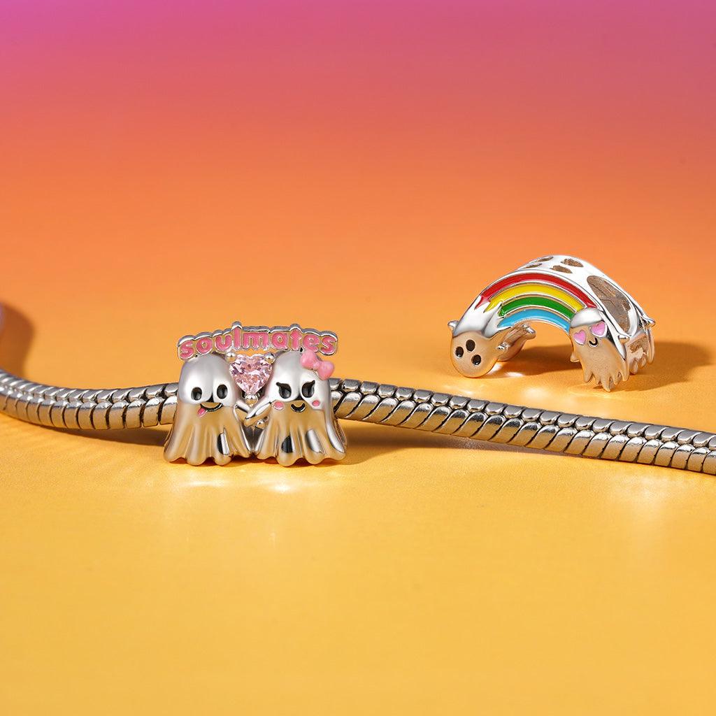 Gnoce Halloween Ghost Rainbow Charm_3