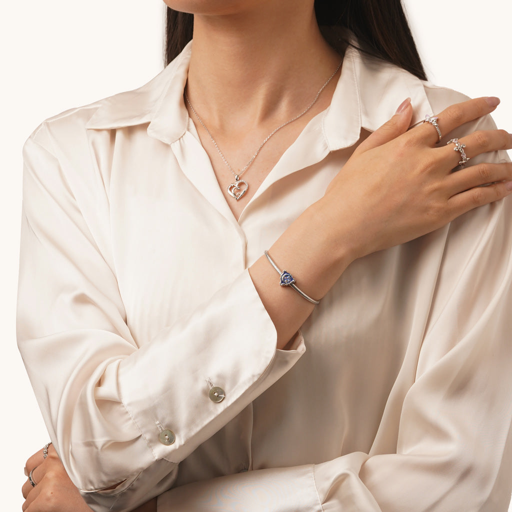 Gnoce Shiny Moon Galaxy Pendant Dangle Charm_4