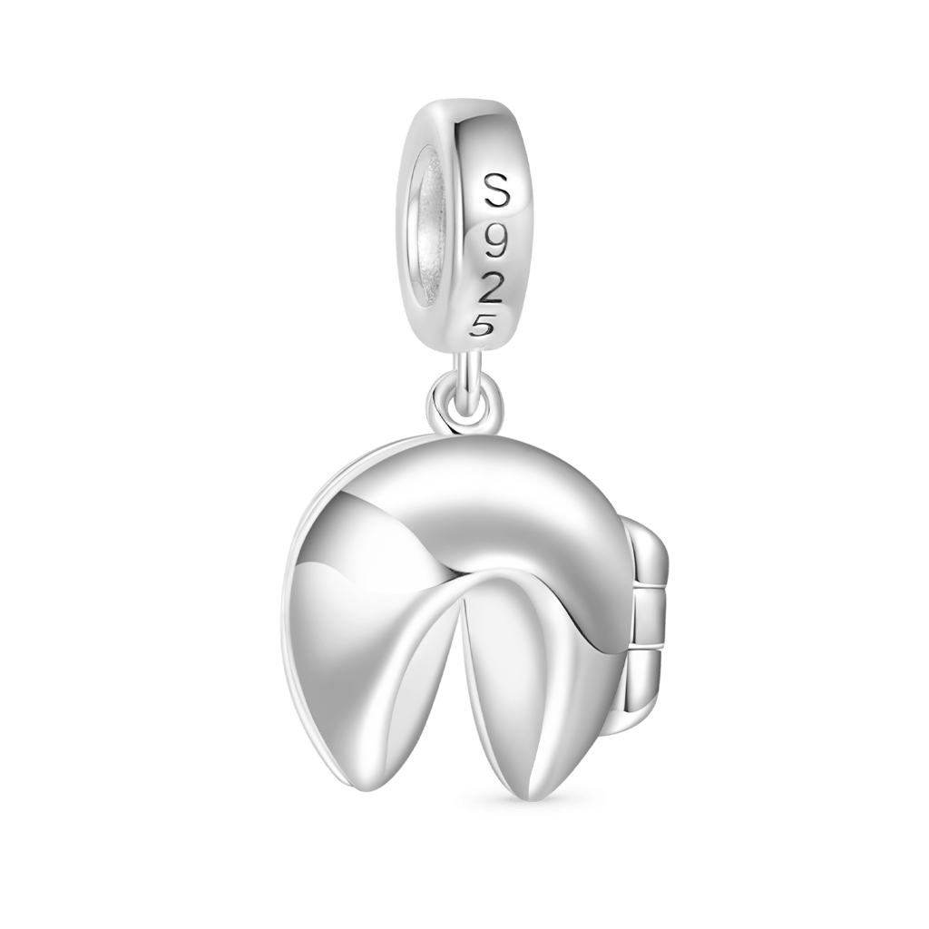 Gnoce Engravable Fortune Cookie Pendant Dangle Charm_4