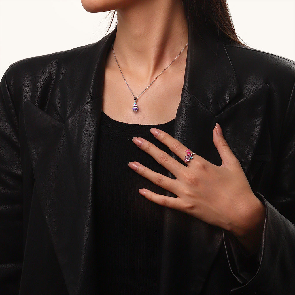 Gnoce Trolls Biggie Hug Worm Mr Dinkles Pendant Dangle Charm_4