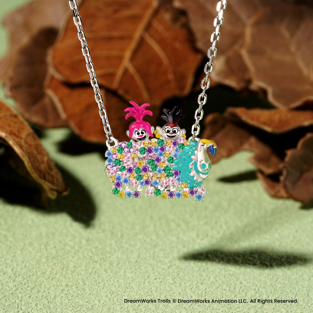 Gnoce Trolls Queen Poppy & Queen Barb Necklace_4