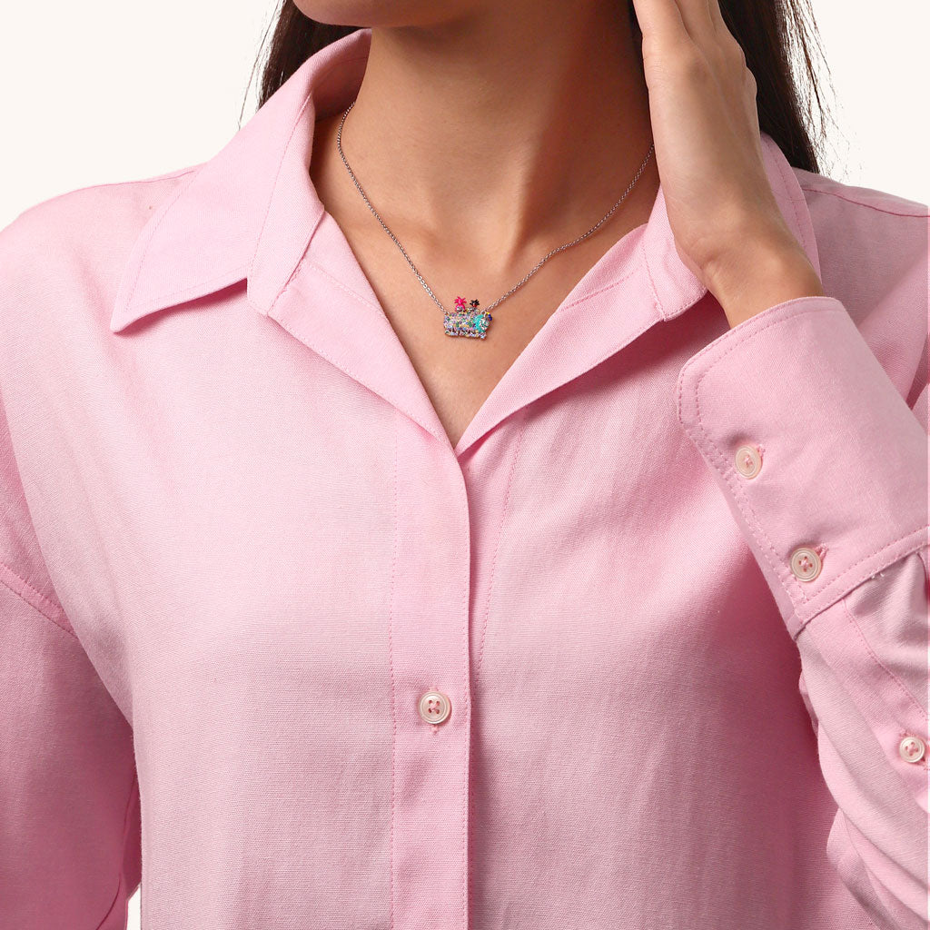 Gnoce Trolls Queen Poppy & Queen Barb Necklace_5