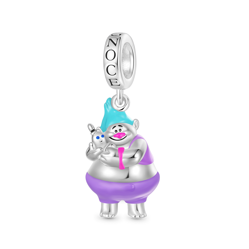 Gnoce Trolls Biggie Hug Worm Mr Dinkles Pendant Dangle Charm_1