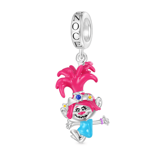 Gnoce Trolls Dancing Poppy Pendant Dangle Charm_1